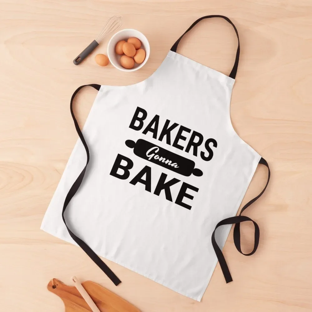

Bakers Gonna Bake Apron Women Kitchen'S Waterproof women Cute Kitchen Accessories Camping Apron