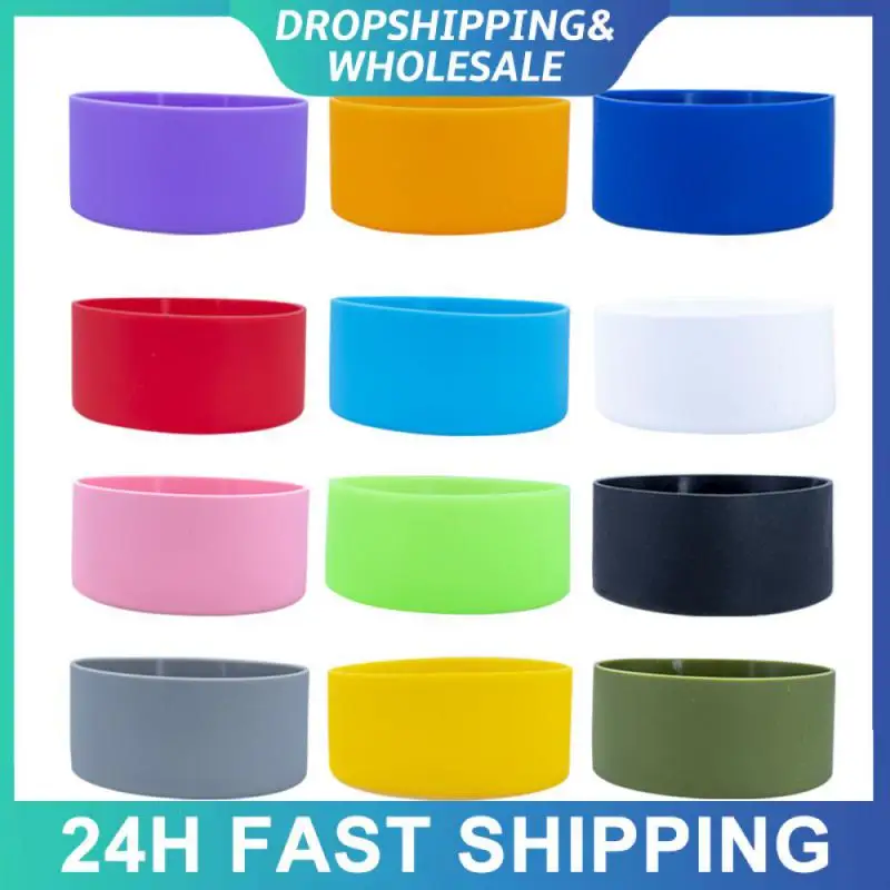 Wear Resistant Water Cup Mat Heat Insulation For Water Bottle Straw Cover Shatter Resistant Bottom Cover Coaster Universal