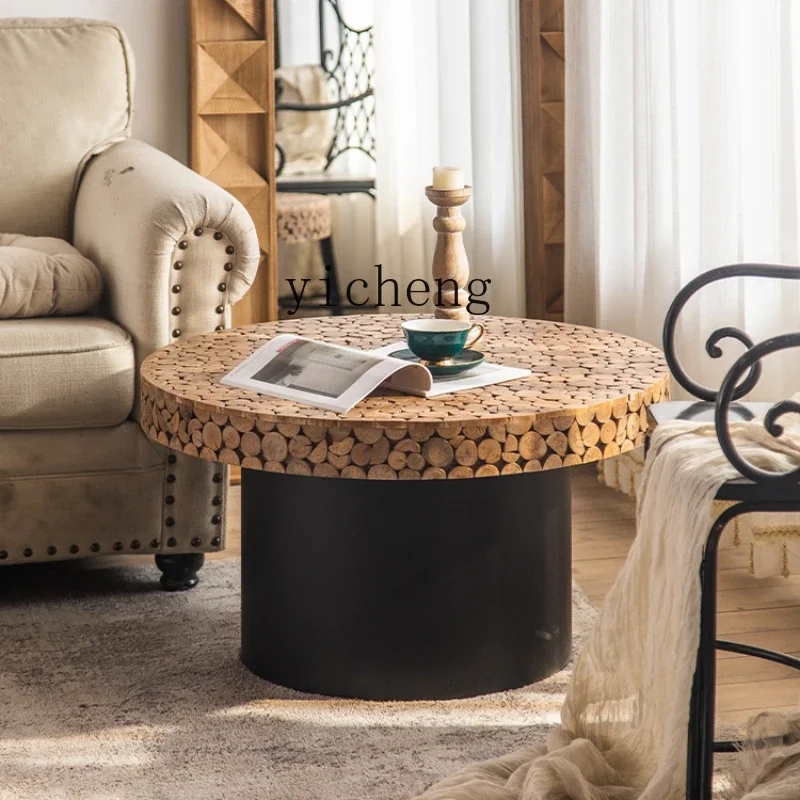 

RWJ round Small Apartment Restaurant Side Coffee Shop Balcony Corner Table Table