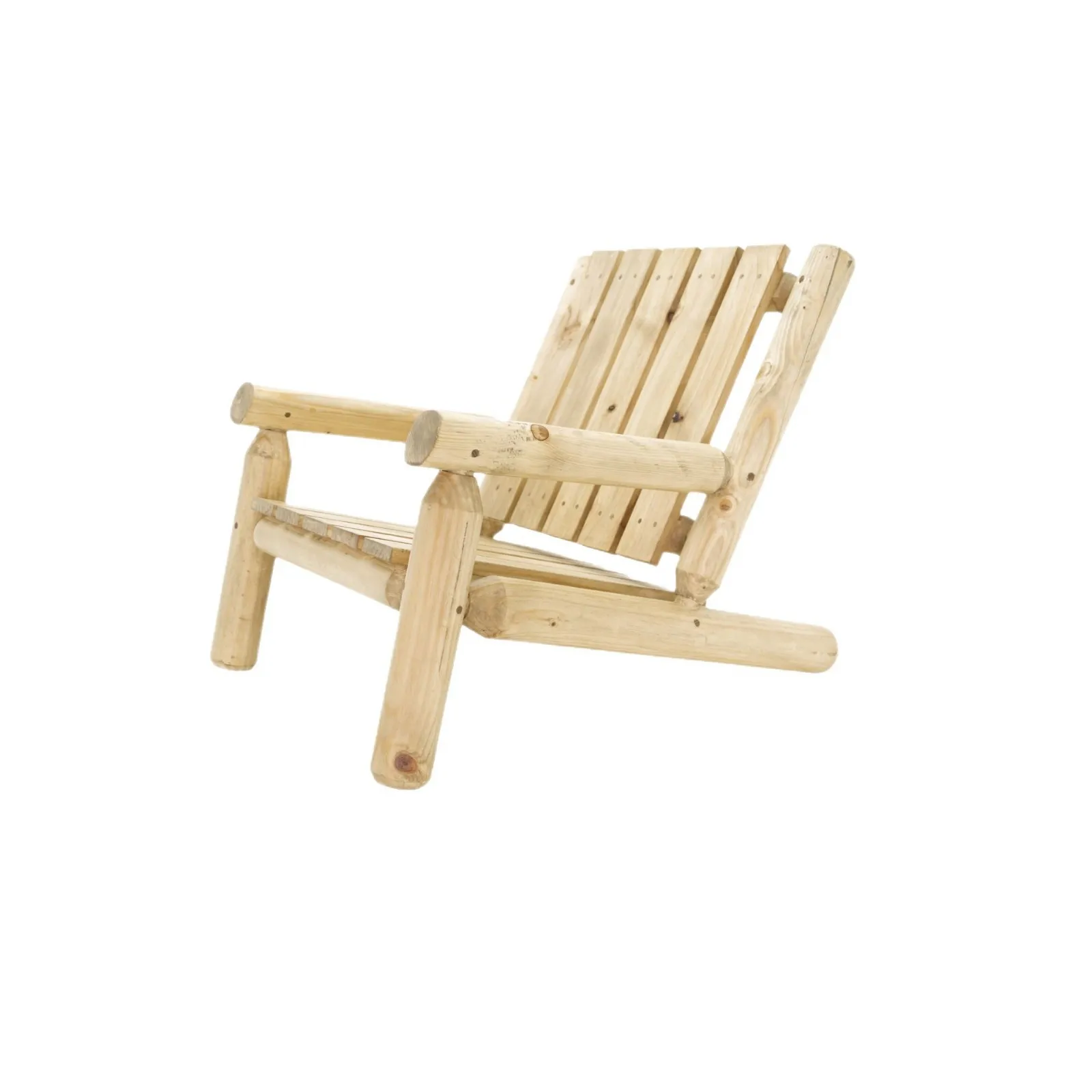 

Log Leisure Outdoor Chair Solid Wood Leisure Courtyard Balcony Table and Chairs Open Air