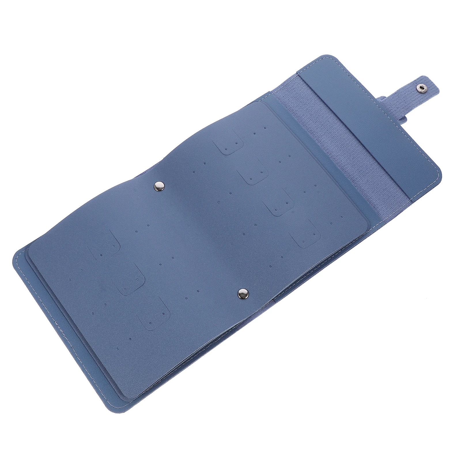 

Jewelry Earring Storage Book Pouch Travel Necklace Bags for Organizing Blue Case Traveling Organiser