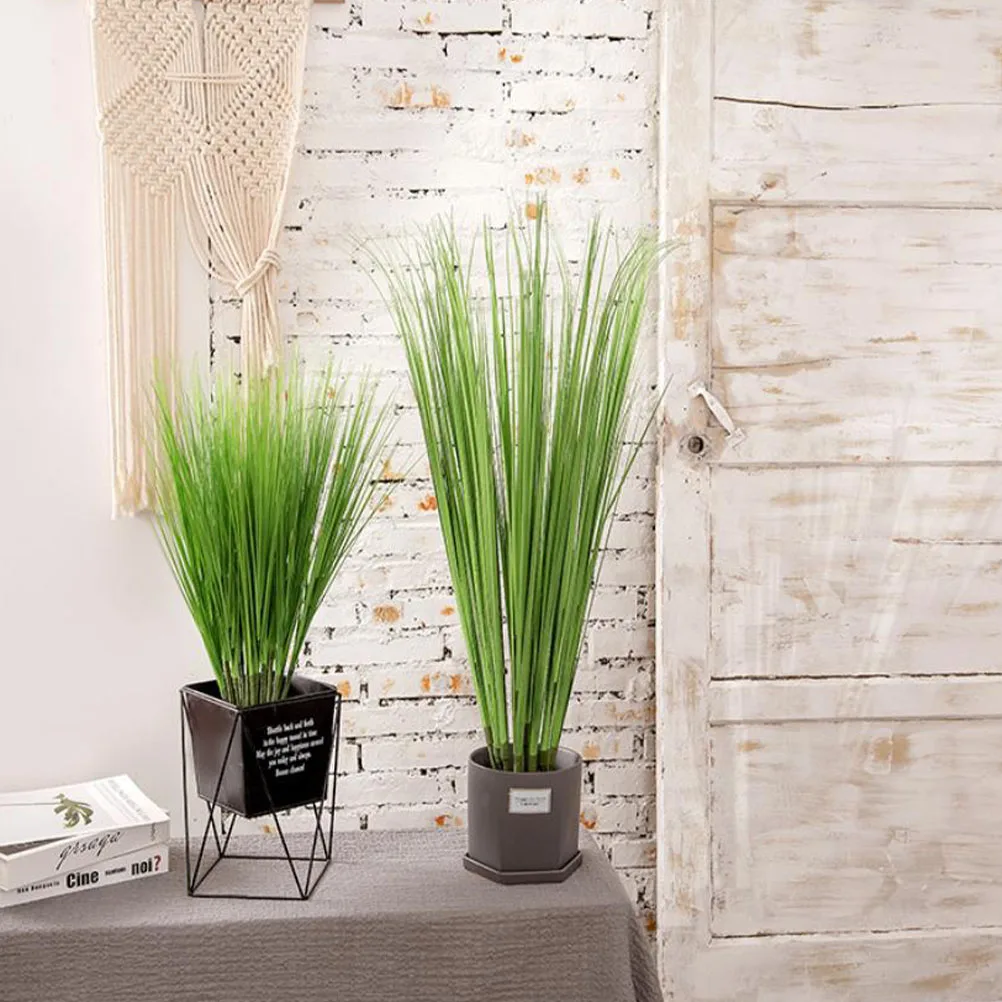 

3 Pcs Artificial Onion Grass Plants Faux Shrubs for Flower Arrangement Wedding Vase Wreath Bouquet Decor Easy Care Long Term