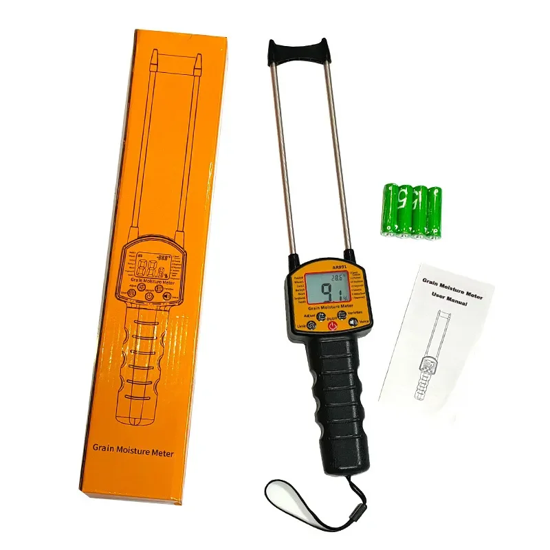 for Grain Moisture Meter Rice Moisture Tester Digital Hygrometer for Wheat Corn Soybean Seed Moisture Content Detector Tool