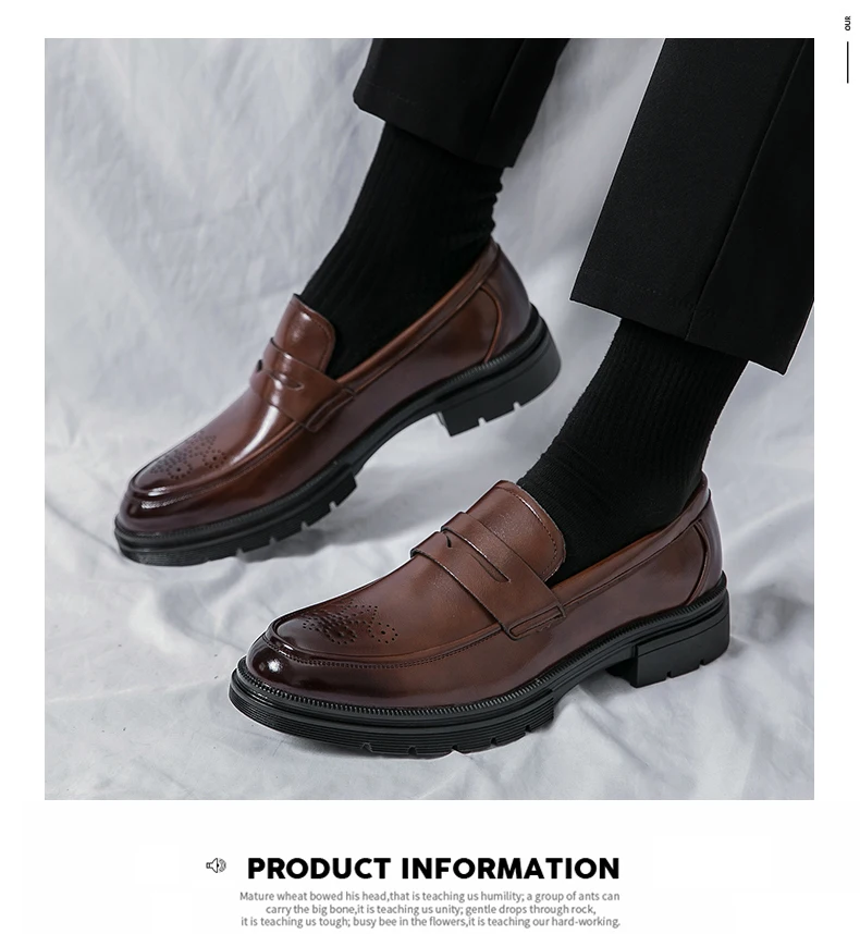 Zapatos Brogue clásicos para hombre, zapatos de cuero de tendencia para bodas y eventos sociales, zapatos de vestir de alta calidad para hombre, zapatos informales de negocios para hombre