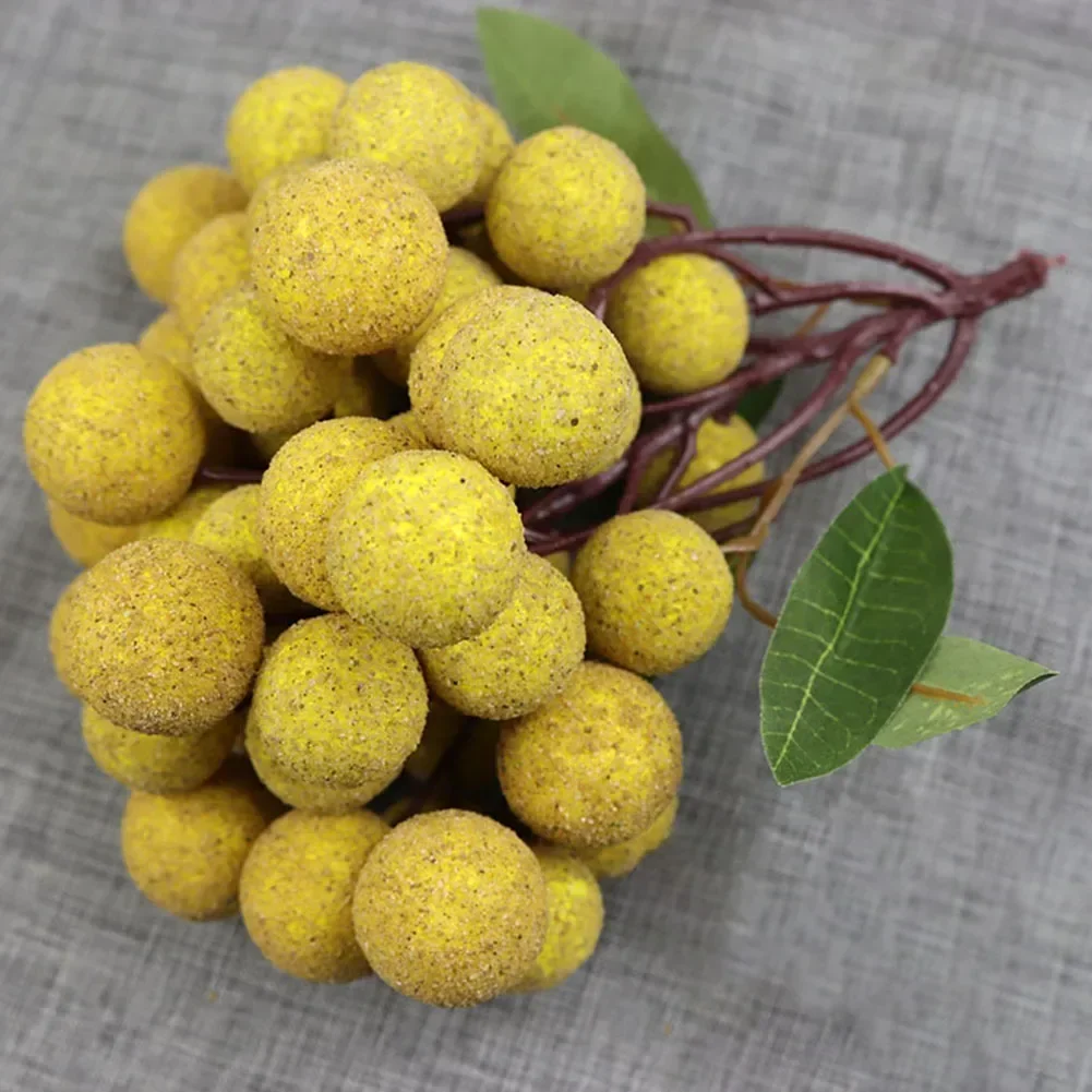 Artificial Fruits Longan Fruit Model Shopwindow Ornament Photo Props Home Decor Fake Fruit For Bookshelf Table Centerpiece