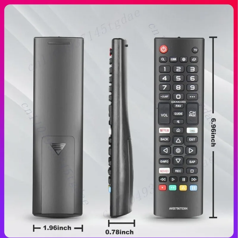 New AKB75675304 TV remote control replacement, suitable for LG smart TVs LCD LED 4K UHD-all