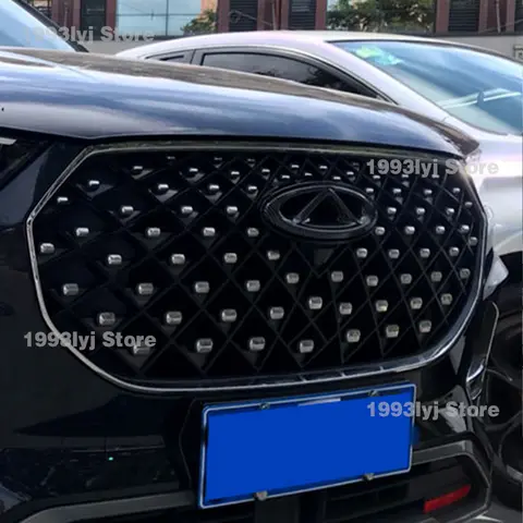 Chery Tiggo 7 Pro 스타일링 플라스틱 후면 엠블럼 전면 그릴 배지 하이 엔드 데칼 자동 외장 장식