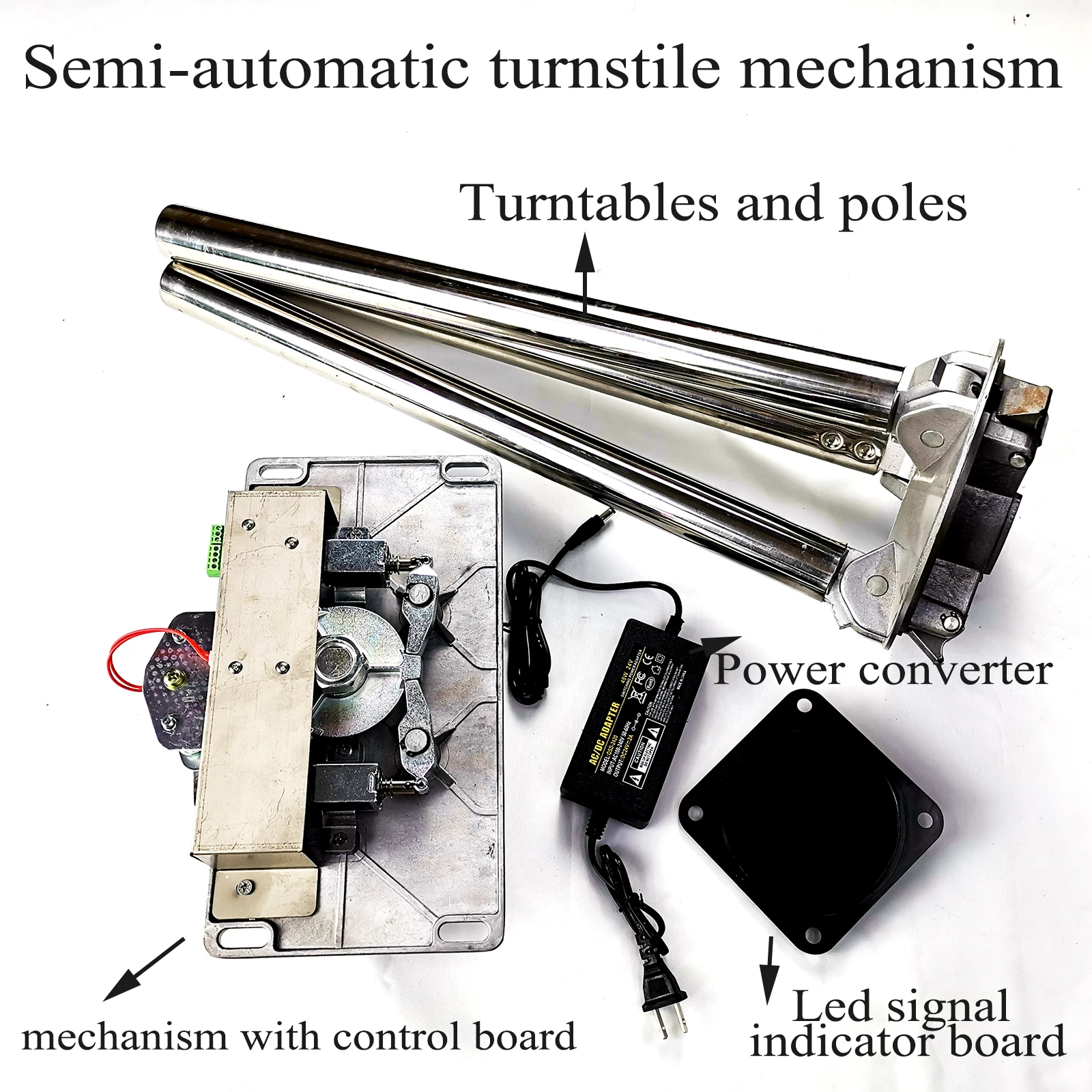 Imagem -03 - Mecanismo Semiautomático Modelo Durável do Torniquete para o Torniquete do Tripé do Controle de Acesso