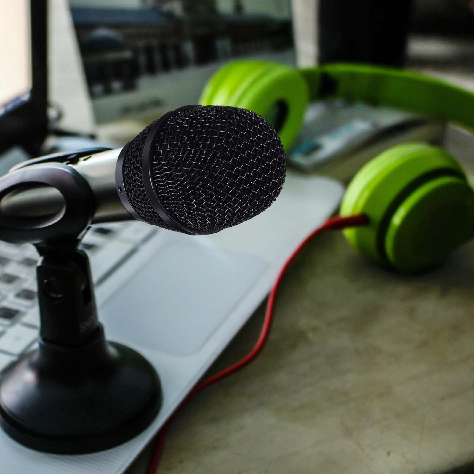 

Metal Microphone Mesh Grille Ball Head Replacement Cover Handheld Mic Windscreen Protector for Karaoke Ktv Studio Use