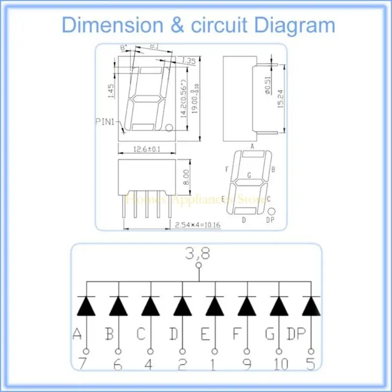 شاشة نظام إزالة الشعر لوحدة عرض شرائح LED متعددة الوظائف D0AB لتطبيقات الآلات وتصور البيانات #6