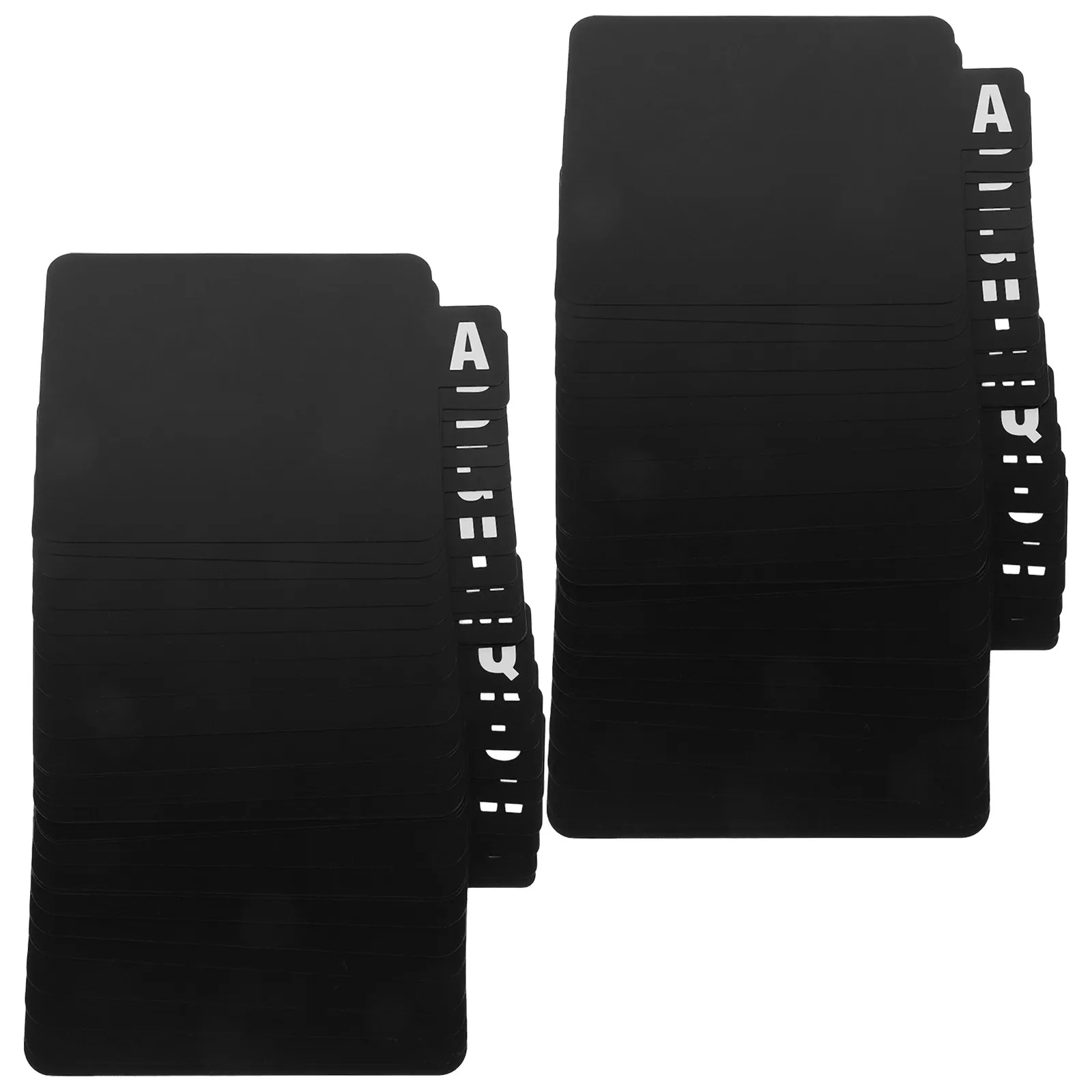 2Set Vinyl Record Alphabet Dividers A-Z Plastic Media Shelf Organizers for Album Collection Record Storage Separator Black Shelf