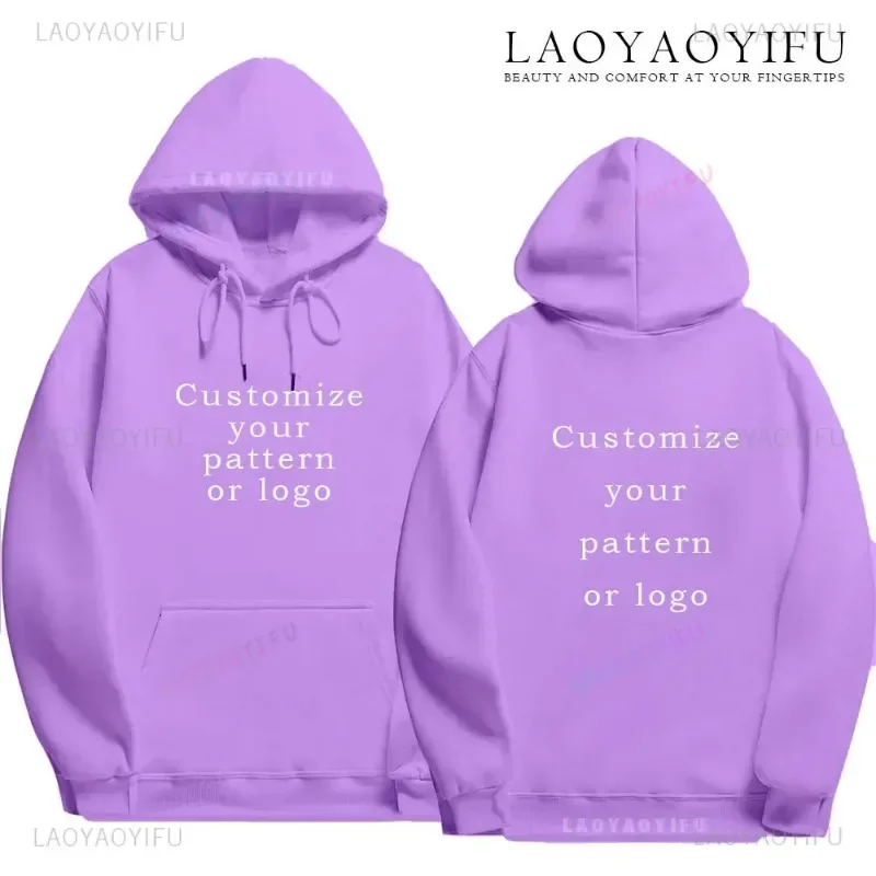 Customized Print Personalized Hoodie Warming and Comfort Sweatshirt Student Casual Custom Printed Text DIY Hoodie Fashion