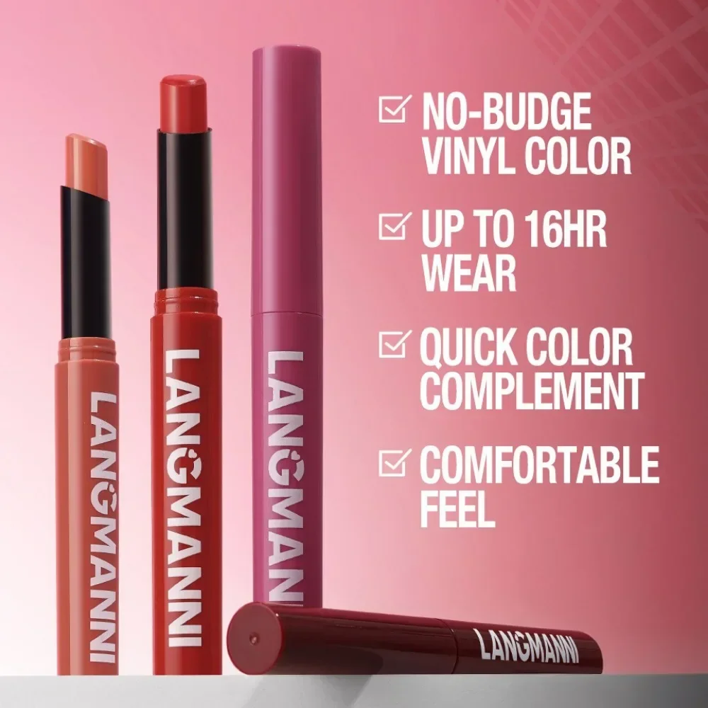 12-kleuren Matte Lippenstift Potlood Waterdicht Langdurige Non-stick Cup Lip Stain Tint Cosmetische Naakt Lippenstift Pen Make-Up maquillage