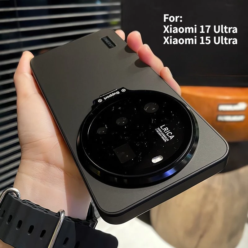Etui Xiaomi 17 15 Ultra Nowe Ultracienkie Matowe Pełne Etui Ochronne z Uchwytem na Obiektyw Odporne na Upadki do XiaoMi 17 Ultra Wstrząsoodporne Funda