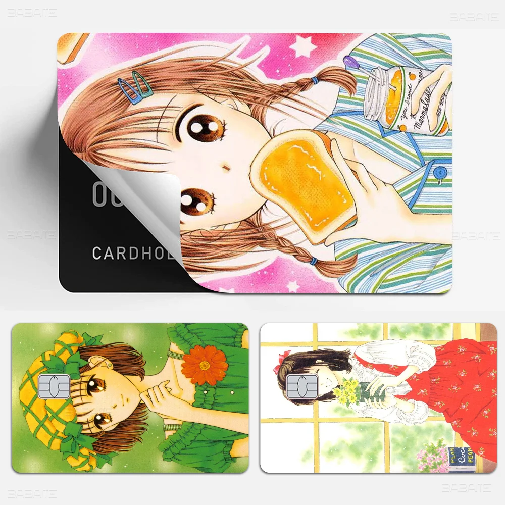 Marmalade Boy 2024 Anime Cartoon Skin Stickers Film Tape Case For Big Credit Debit Card Front Side