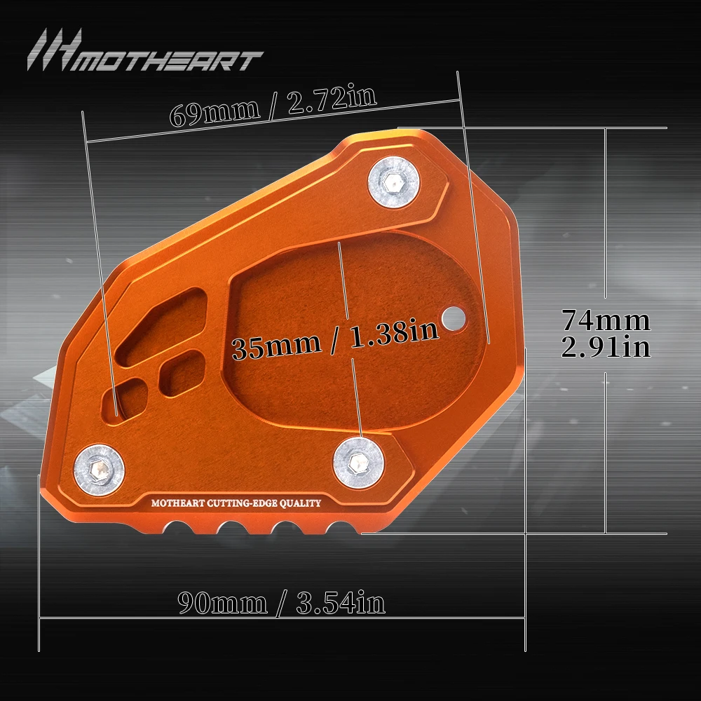 Motorfiets Kickstand Pad Voor Ktm 890 Smt 2023-2023 Motorfiets Accessoires Kt 890 Smt 890 Smt Accessoires Moto Cnc aluminium