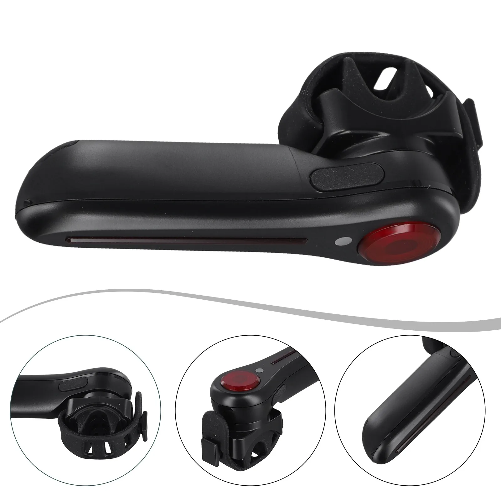 

Approx 10x3x3Cm Ebike Tail Light Easy Installation Bicycle Light Controller Mountain Bike Light Built-in Battery