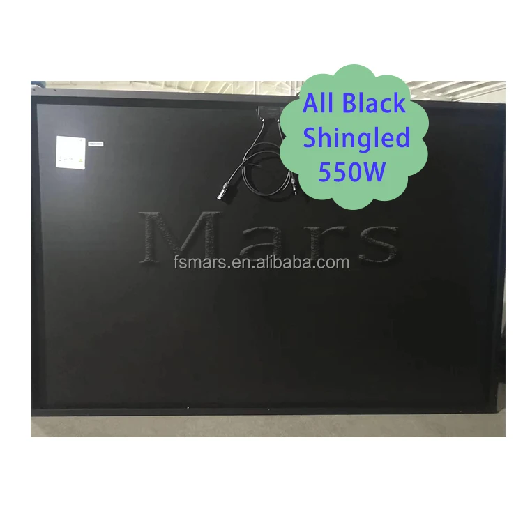 Hot Sell Black 400W 450W 550W 600W 700W Half Cell PV Module Mono Solar Panel Factory Price