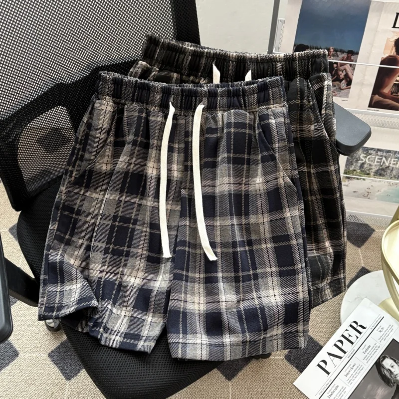 

Летние тонкие дышащие мужские шорты свободного кроя больших размеров, быстросохнущие спортивные брюки-капри, повседневные универсальные брюки в стиле Гонконг.