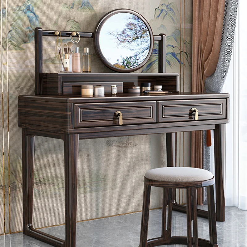 

Table Dressing Stool Bedroom Modern Minimalist Furniture Table Storage Cabinet Combination Integrated Table