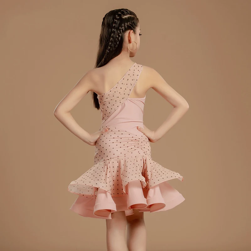 2025 Nieuwe Latin Dance Professionele Jurk Meisjes Chacha Salsa Latin Dance Party Kostuum Kids Prestaties Dansen Kleding SL 12342