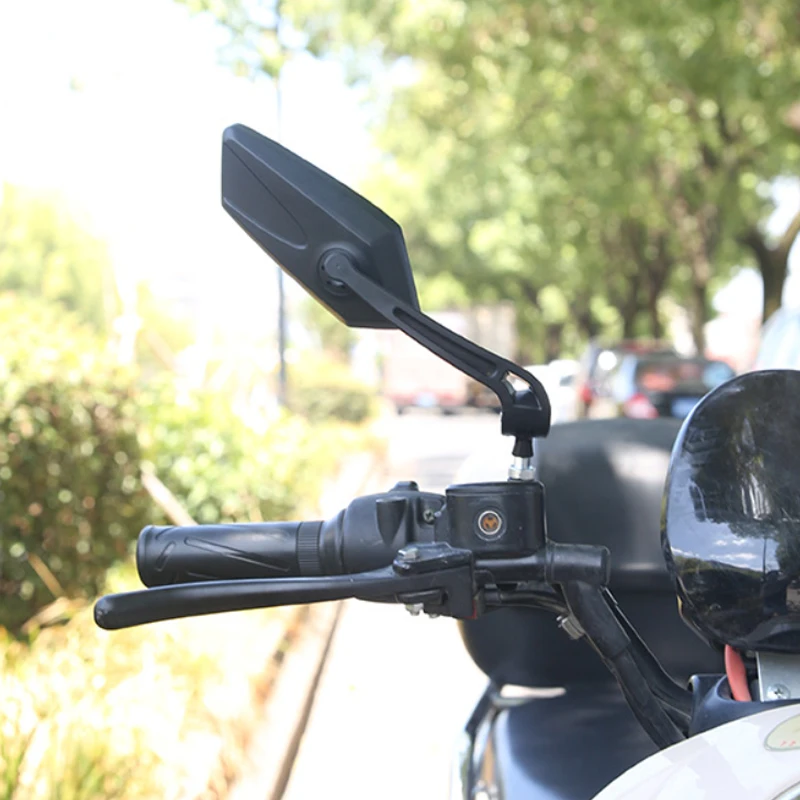 Drehbarer, verstellbarer Fahrrad-Rückspiegel mit klarer Linse, Lenker-Rückspiegel, Sicherheitszubehör für das Radfahren, MTB, Elektroroller – Detail 8