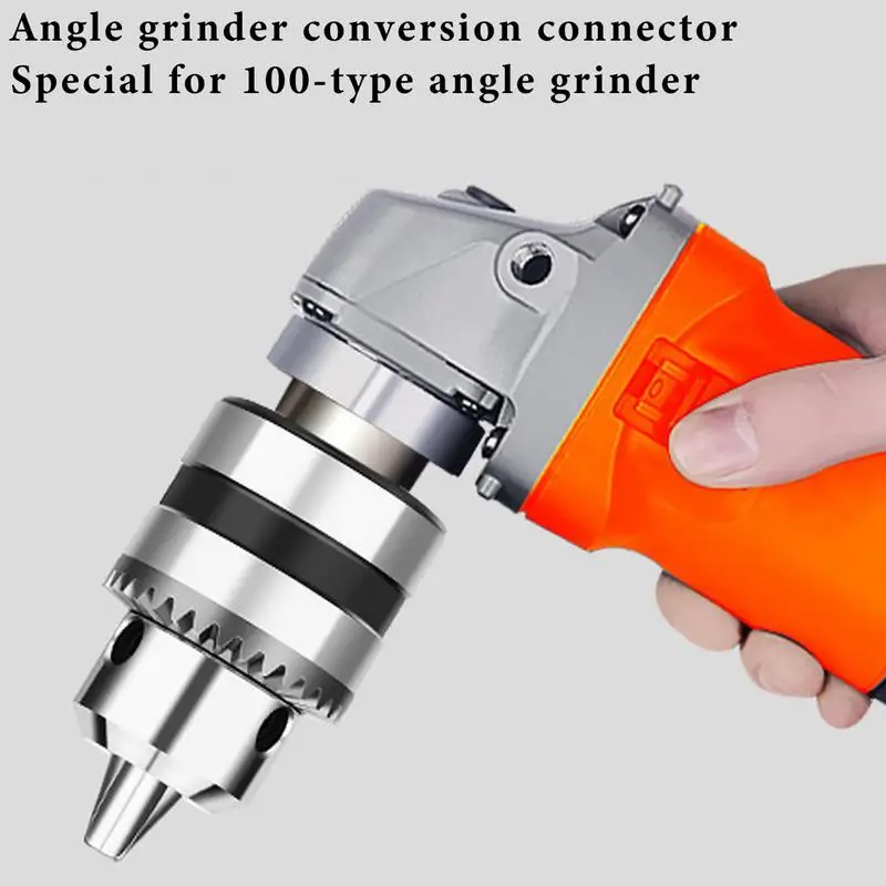 Angle Grinder Electric Drill Adapter Metal Drill Conversion Chuck Portable Angle Grinder To Hand Drill Conversion Drill Head
