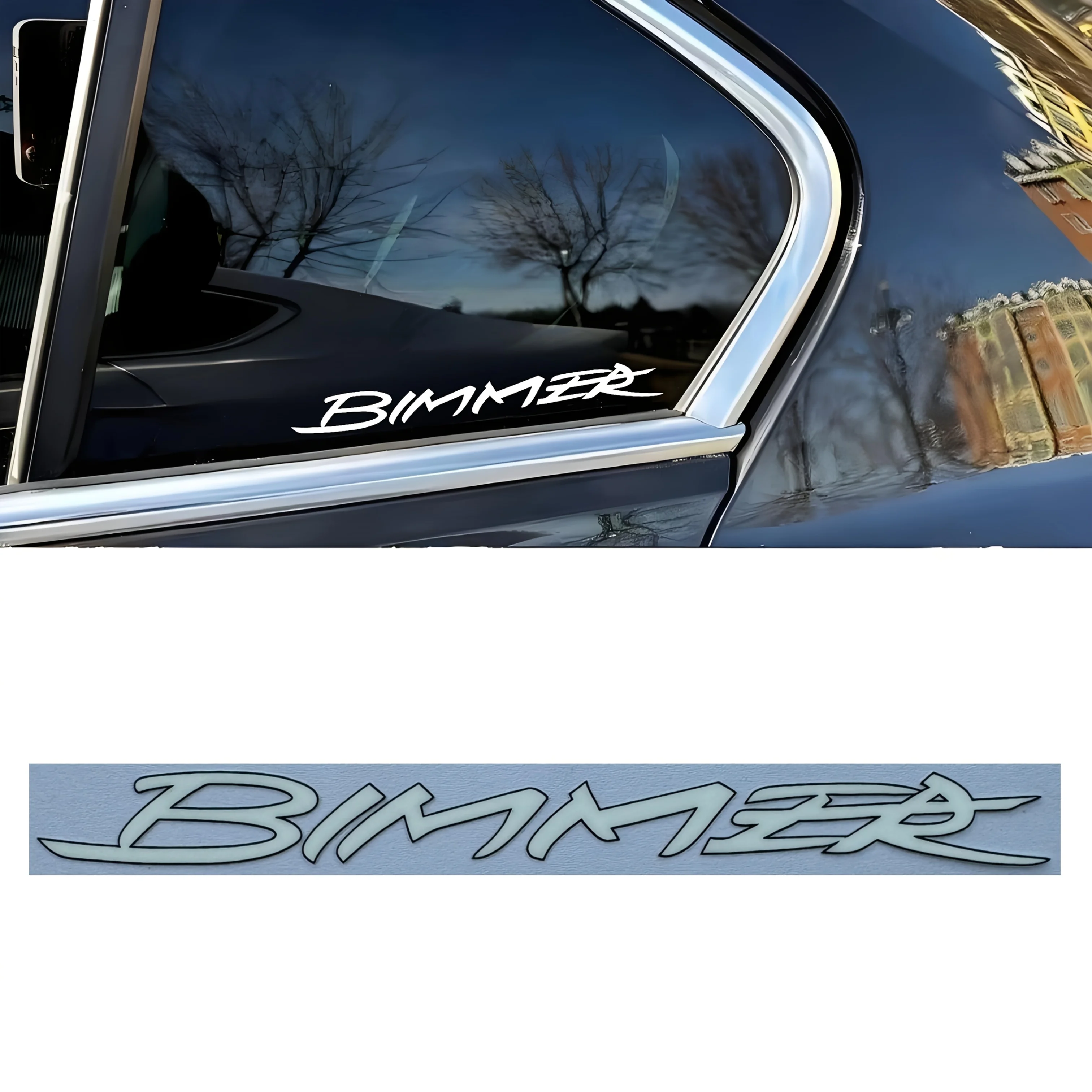 

2 шт./компл. наклейка «биммер» для автомобиля, стильная дизайнерская наклейка, аксессуар для внешней персонализации автомобиля