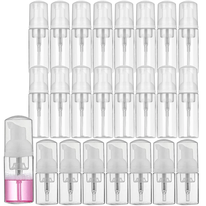 20/30/50pcs 30ml 50ml 60ml Plastic Foam Pump Bottle Empty Face Cleaner Cosmetic Bottles Soap Dispenser Refillable Hand Sanitizer