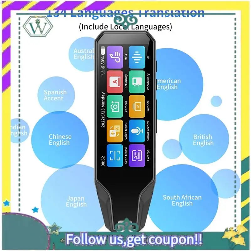 

NEW Multifunction Voice Translation Pen 134 Language Translator Pen Offline Translation Pen Intelligent Dictionary Pen