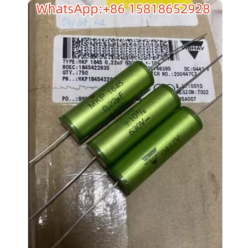 5pcs 630v 0.22UF 224 220NF VISHAY-ERO MKP1845 Axial Audio Film Capacitor