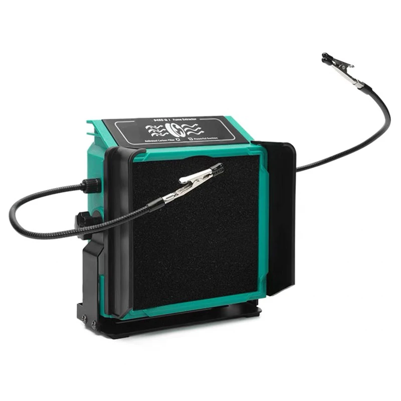 

For Electronic Components - Smoking Machine 948DQ Electric Soldering Iron Smoker with Exhaust Fan Welding Smoke Purifier