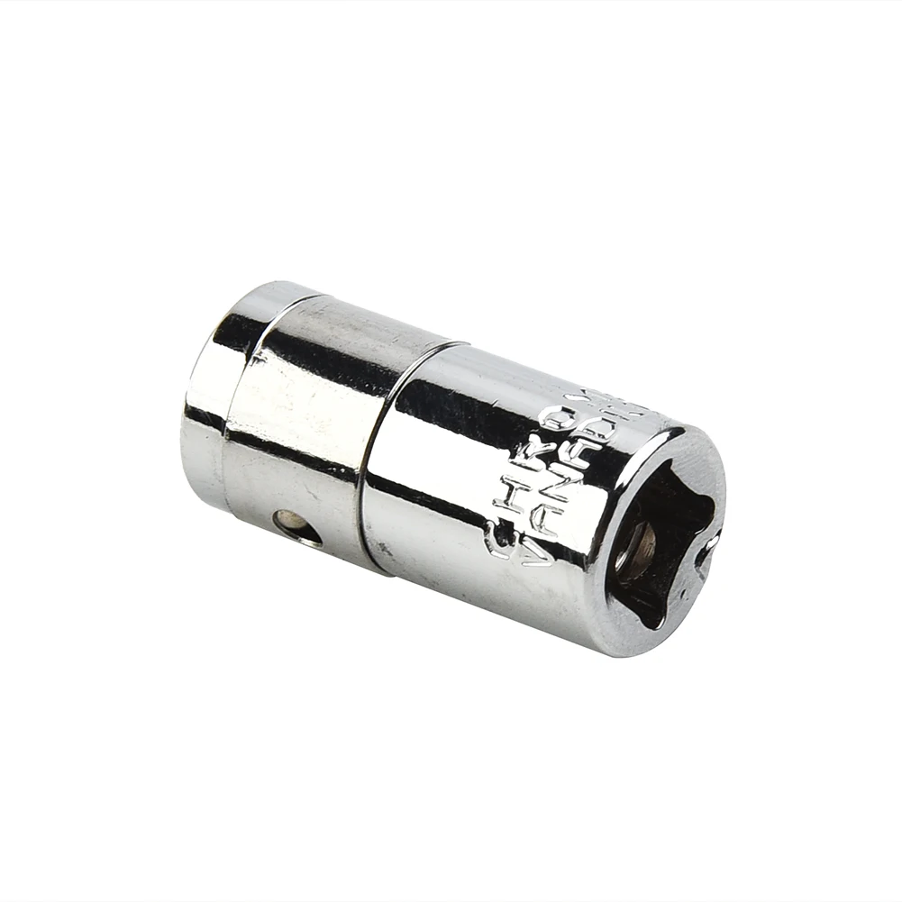 Square Hole Premium Chrome Vanadium Steel 1/4 Square Drive to 1/4 Hex Socket Bits Converter Screwdriver Adapter