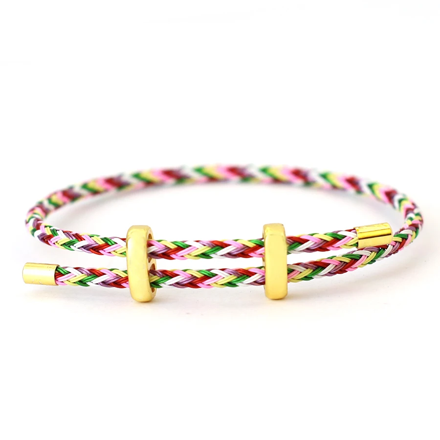 Adjustable Simple Stainless Steel Wire Charm Bracelet Unisex Sliding Knot Good Luck Red Rope Braslet Outdoor Cycling Accessories image 6