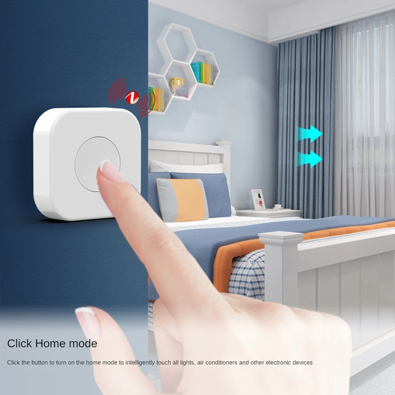 2 Tuya Zigbee Button Smart Home Scene Switch Wireless Remote Control Intelligent With Zigbee Gateway