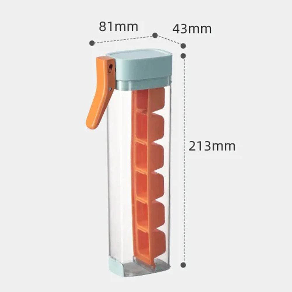 Home travel Mold One Hand Press Small Ice Cube Maker Ice Tube Making Trays Ice Storage  Molds Simple kitchen ice making tools