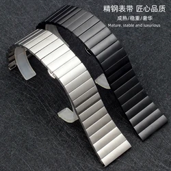 Stainless Steel Watch Strap 15MM 16MM 18MM 20MM 22MM 28MM For Huawei Diese Black Silvery Metal Watch Band Bracelet
