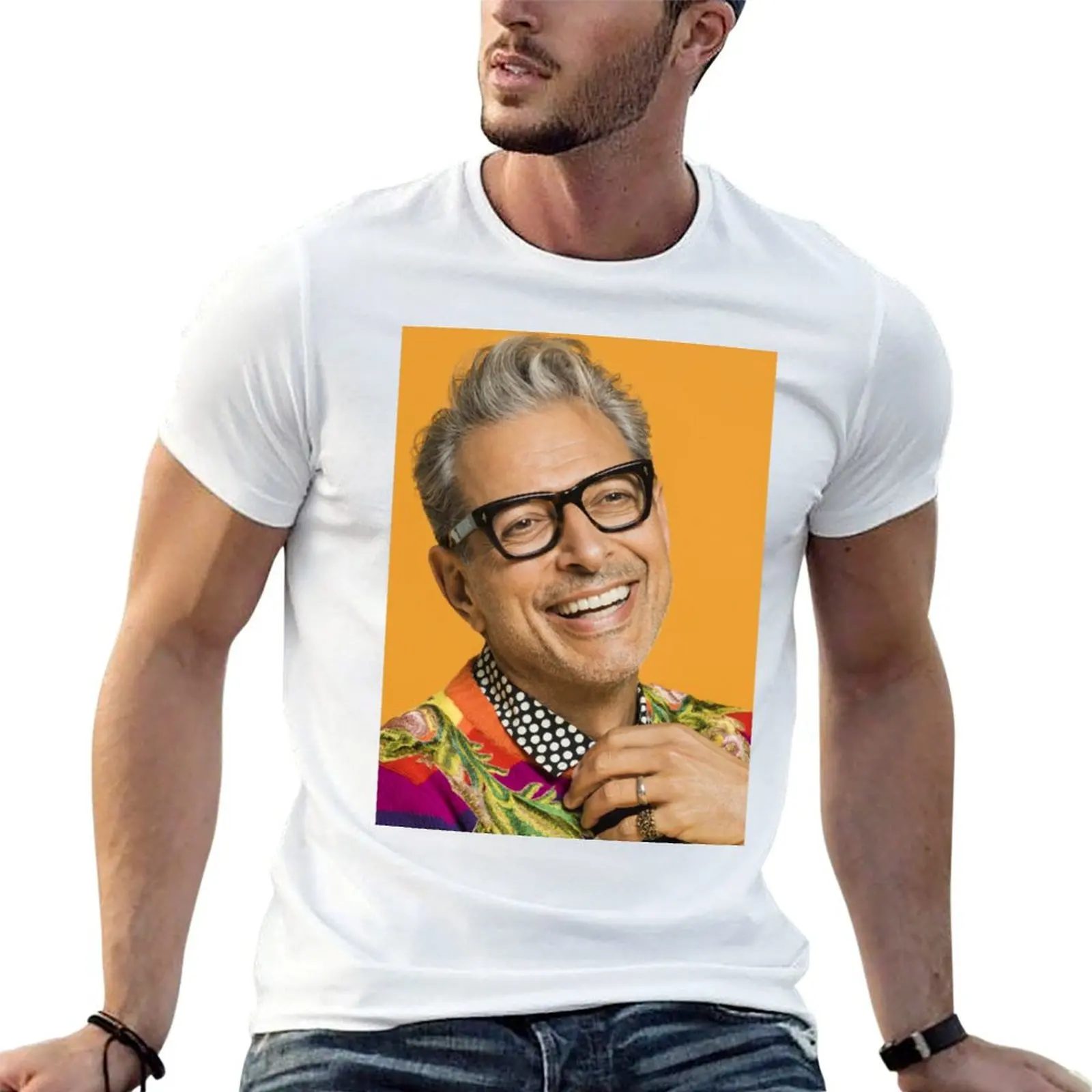 

Jeff Goldblum happy T-Shirt man t shirts for men casual printed t shirts for man T-Shirt