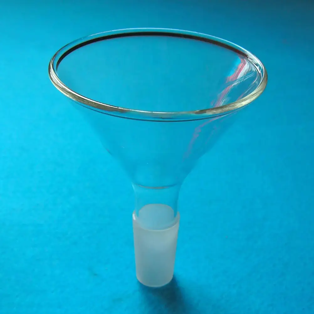 1-funil-triangular-de-vidro-transparente-para-laboratorios-e-experimentos-quimicos-alta-visibilidade-haste-polida-a-fogo-forte-resistencia-ao-choque-termico