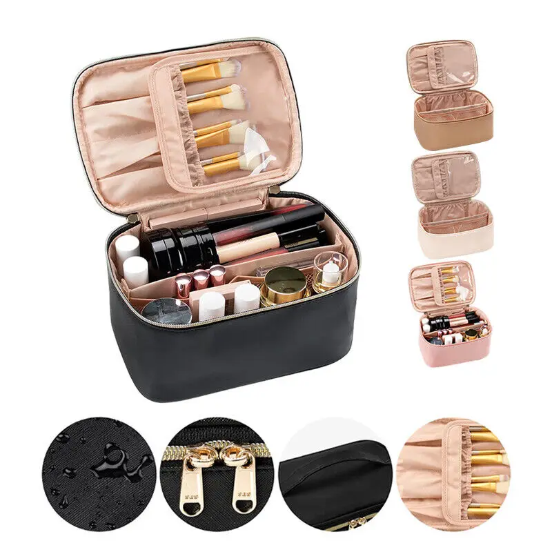 Stylish Toiletry Pouch Waterproof Travel Cosmetic Case Waterproof Cosmetic Bag Portable Makeup Pouch High-end Cosmetic Case