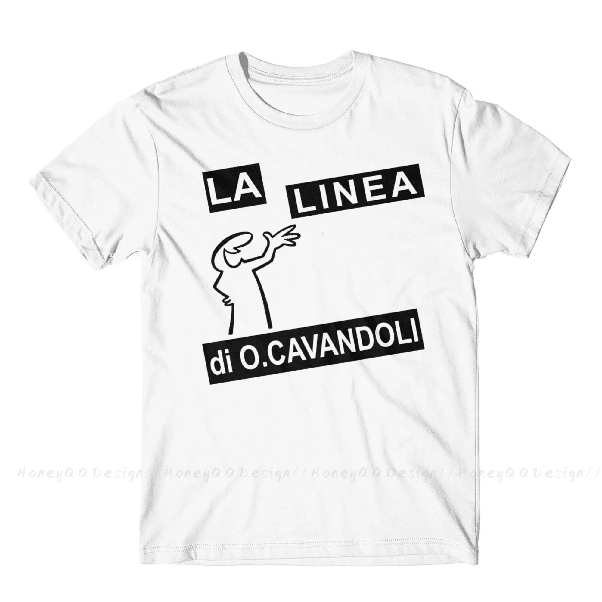 WOW Print Cotton Shirt Hombre La Linea Funny Cartoon Men Fashion Streetwear Adult Tee Unisex O Neck Women T-Shirt