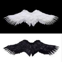 Halloween Cosplay Wings Black White Angel Wings Game LOL Soraka Star Guardian Cosplay Props Carnival Party Show Devil Wing