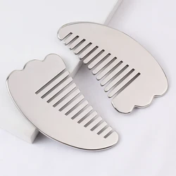 stainless steel Massage Comb Head Face Scalp Gua Sha Massager Facial Wide Tooth Guasha Scraping Body Massage Shaping Relaxation