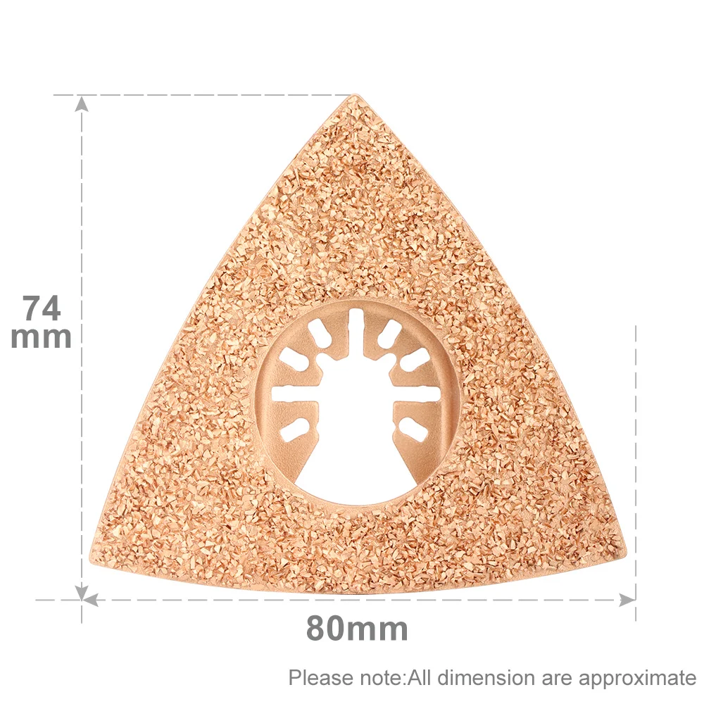 XCAN 1/2/5/10PCS Oscillating Saw Blades Triangular Multitool Blades Universal Grout Removal For Sanding Fillers Ceramics Cutting