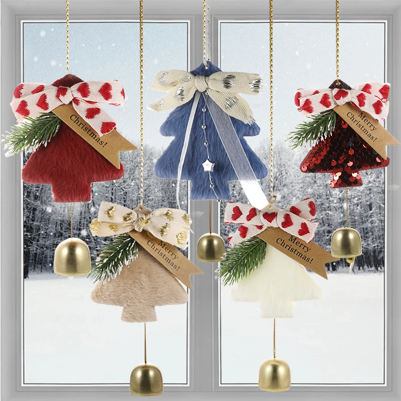 Kerstboom Hangende Hangers Gelukkig Nieuwjaar Bell Hanger Vrolijke Kerstversiering Voor Thuis Kerst Ornamenten Navidad Geschenken