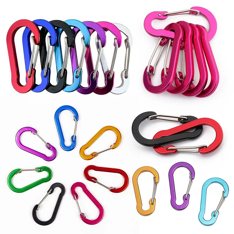 

2/4/8 шт. разные цвета карабин в форме тыквы брелок подходит для кемпинга, пешего туризма, альпинизма, дорожных сумок, подвесной инструмент ZYF