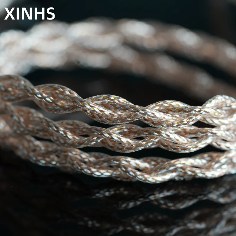 XINHS Chryso B25 Audiophile IEM Audio Interconnect Cable, Artisan Precision Braided, Advanced Noise Suppression Shielding
