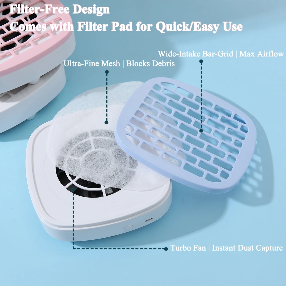 آلة إزالة مسحوق الأظافر الصغيرة لسطح المكتب، آلة إزالة مسحوق الأظافر الكهربائية الصغيرة، مكنسة كهربائية لمسحوق الأظافر