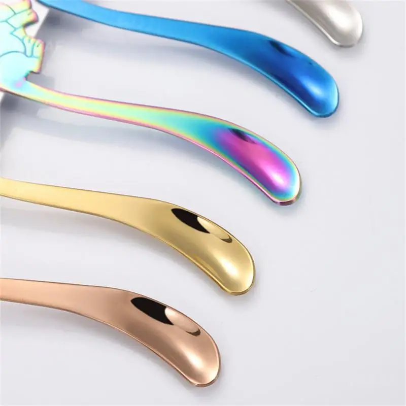 1PCS Creative Dog Spoon Exquisite Appearance Mirror Polishing Seven Colors Available Cute Dog Shape