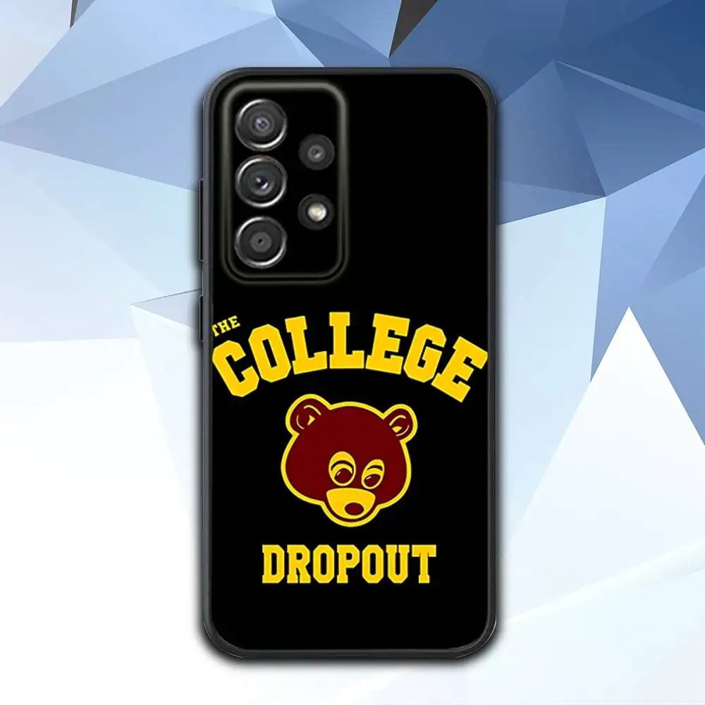 حافظة هاتف K-Kanye Rapper West Bully لهاتف سامسونج S 25,24,23,22,30,21,10,9,Ultra,Plus,Lite,FE,4,5G حافظة سوداء ناعمة